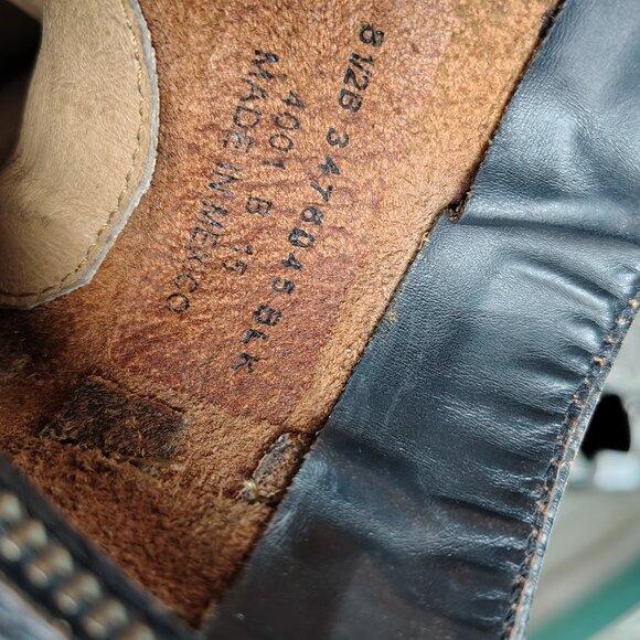 Black Boots Frye ankle Boots size 8.5B woman's/7man's - Picture 7 of 7